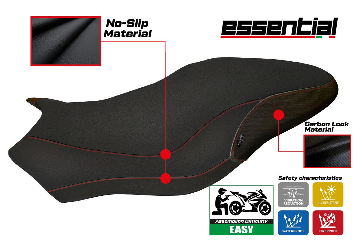 Ducati Monster 797 2017 2018-2020 Seat Cover TPZ Italia Essential Black