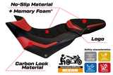 Funda de asiento Tappezzeria Italia TPZ Comfort para Ducati Multistrada 950 2017-2021 en rojo y negro