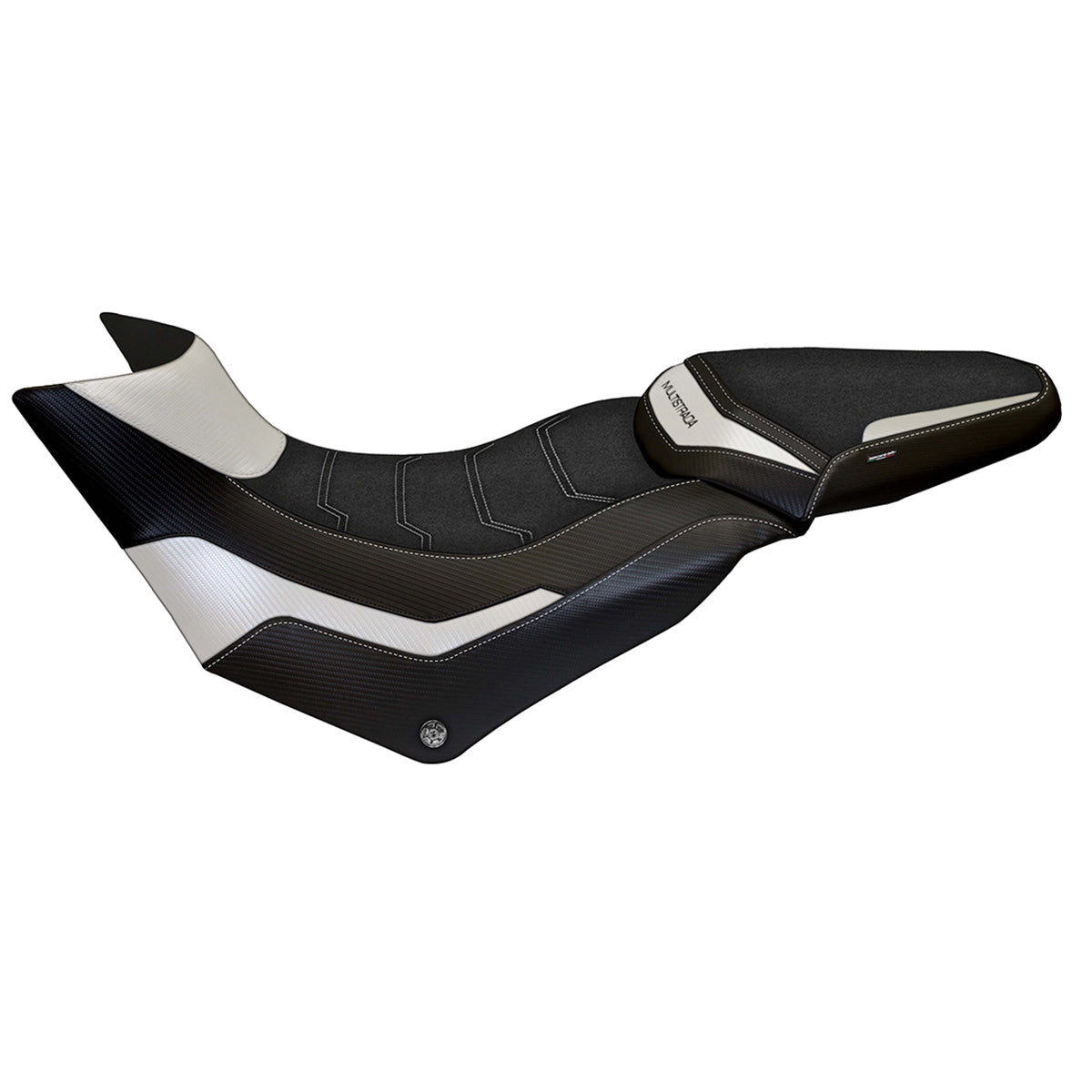 Funda Asiento Ducati Multistrada 950 2017-2021 Tappezzeria Italia TPZ Ultragrip en Blanco