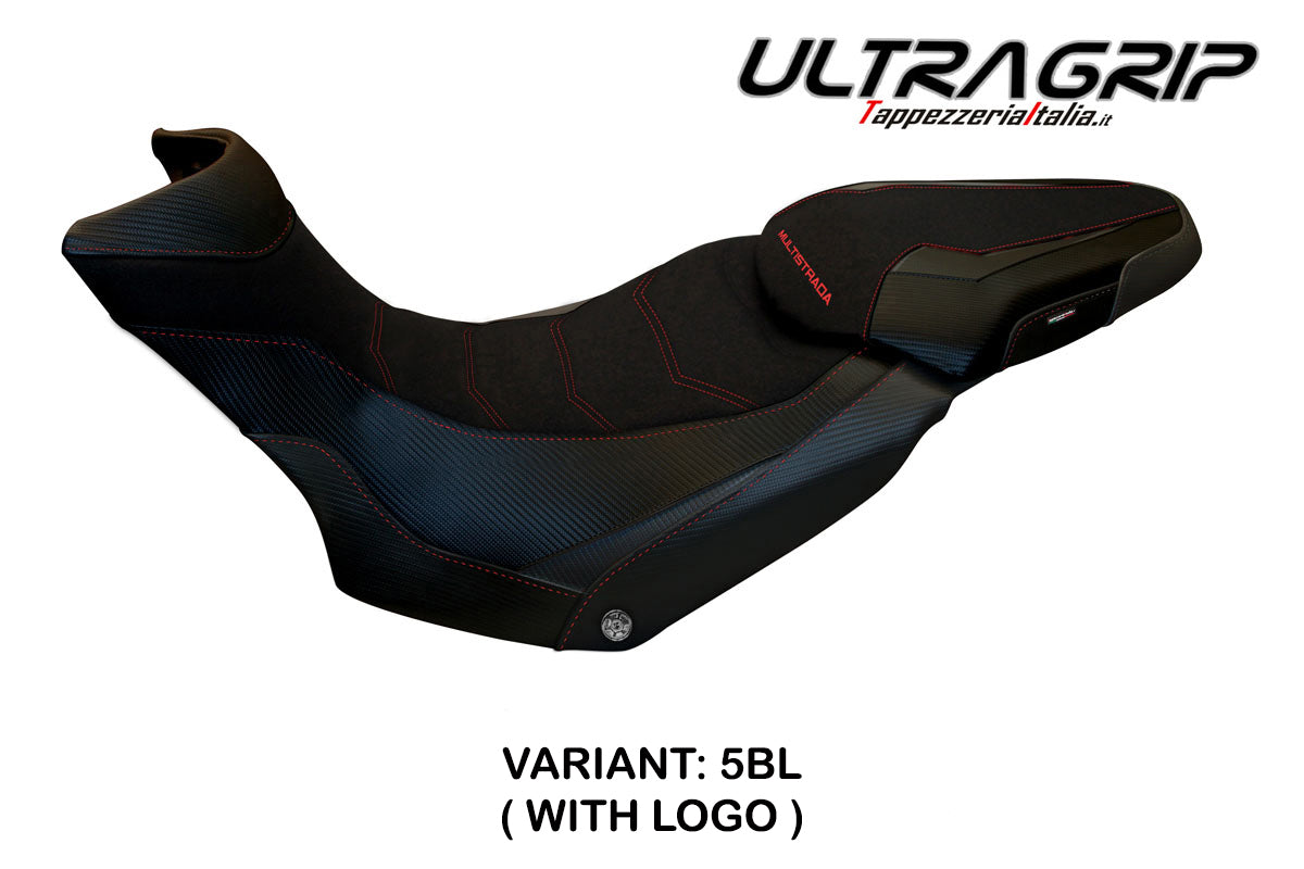 Ducati Multistrada 1200 1260 Enduro 2016-2021 Seat Cover Tappezzeria Italia TPZ in Grip Black