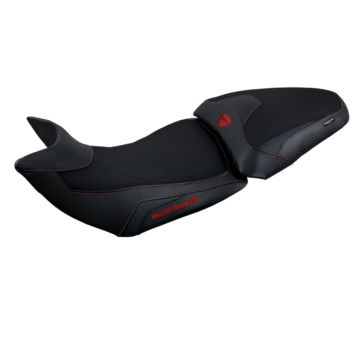 Funda Asiento Ducati Multistrada V2 2021-2024 Tappezzeria Italia TPZ en Negro
