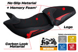 Funda de asiento Tappezzeria Italia TPZ Comfort para Ducati Multistrada V2 2021-2024 en rojo y negro