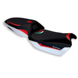 Ducati Multistrada V4 2021-2025 Seat Cover Tappezzeria Italia TPZ in White and Red