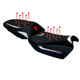 Ducati Multistrada V4 V4S 2021-2025 Comfort Heated Seat Cover Tappezzeria Italia TPZ in White