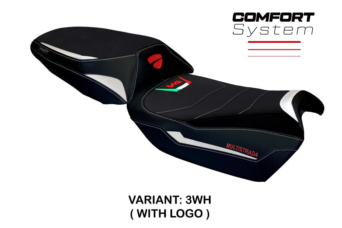 Ducati Multistrada V4 2021-2026 Seat Cover TPZ Italia Comfort White
