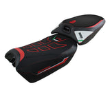 Funda de asiento calefactable Tappezzeria Italia TPZ Comfort para Ducati Multistrada V4 Pikes Peak 2022-2025 en blanco