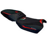 Funda de asiento para Ducati Multistrada V4 Rally 2023-2025 Tappezzeria Italia TPZ en rojo y negro