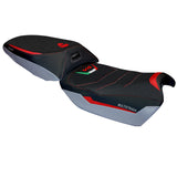 Funda de asiento Tappezzeria Italia TPZ Ultragrip para Ducati Multistrada V4 Rally 2023-2025 en color plata