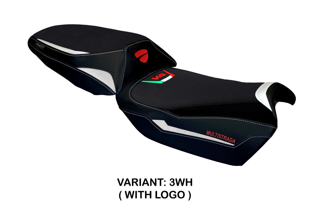 Ducati Multistrada V4 2021-2026 Seat Cover TPZ Italia White