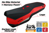 Ducati Multistrada V4 2021-2024 Rally Seat Cover Tappezzeria Comfort Red Silver