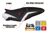 Ducati Monster 1200R 2016-2019 Seat Cover TPZ Italia UltraGrip White Black