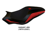 Funda de asiento Tappezzeria Italia TPZ para Ducati Monster 797 2017-2020 en rojo y negro