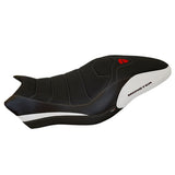 Funda de asiento Tappezzeria Italia TPZ Ultragrip para Ducati Monster 797 2017-2020 en blanco
