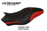 Funda de asiento Tappezzeria Italia TPZ Ultragrip para Ducati Monster 797 2017-2020 en rojo