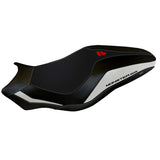 Funda de asiento Tappezzeria Italia TPZ para Ducati Monster 821 1200 2017-2020 en blanco y negro