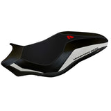 Funda de asiento Tappezzeria Italia TPZ para Ducati Monster 821 1200 2017-2020 en blanco y negro