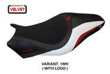 Ducati Monster 821 1200 2017-2020 Seat Cover TPZ Italia Velvet  White Black