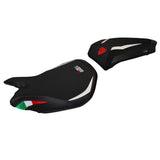Funda de asiento Tappezzeria Italia TPZ para Ducati Panigale 1199 2011-2015 en blanco y negro