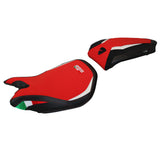 Funda de asiento Tappezzeria Italia TPZ para Ducati Panigale 1299 2015-2018 en rojo y negro