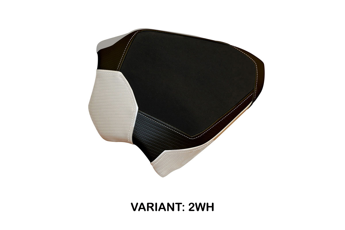 Ducati Panigale V4 Passenger 2018-2024 Seat Cover Tappezzeria Italia TPZ in White and Black
