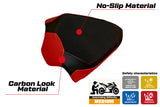 Funda para asiento de pasajero Ducati Panigale V4 2018-2024 Tappezzeria Italia TPZ en rojo y negro