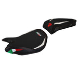 Funda de asiento Tappezzeria Italia TPZ para Ducati Panigale 899 2013-2015 en blanco y negro