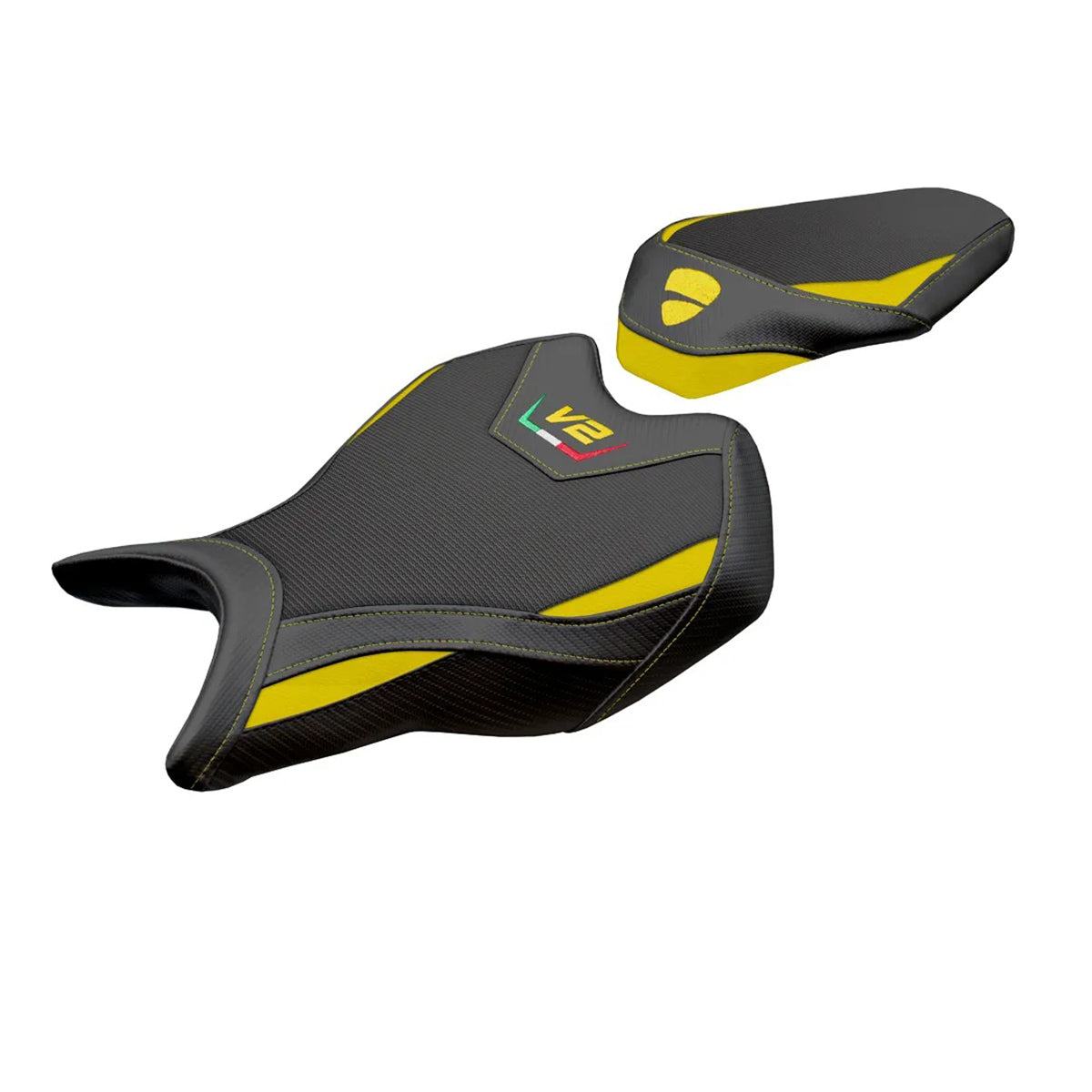 Ducati Panigale V2 2025-2026 Seat Cover TPZ Italia Comfort Yellow Black