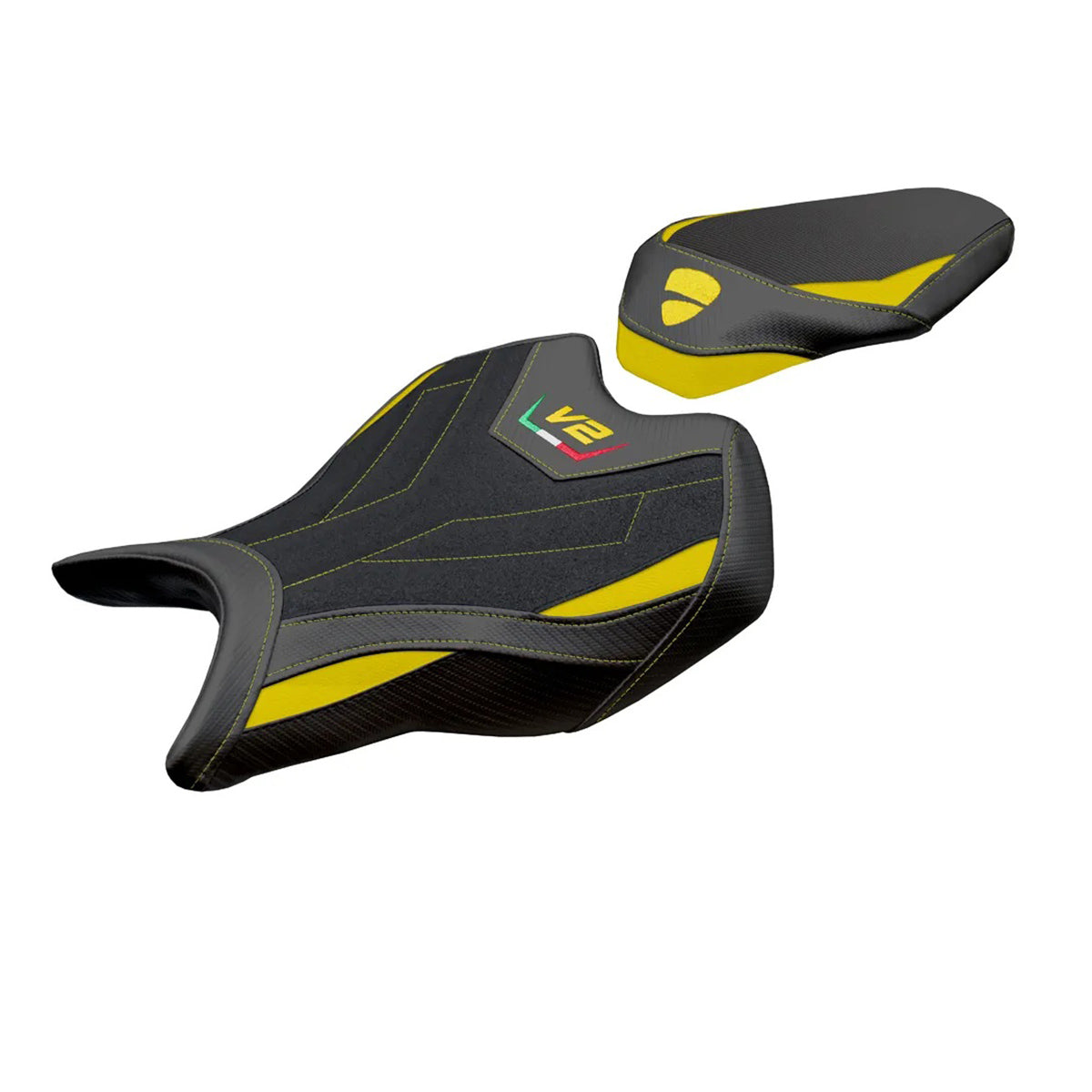 Ducati Panigale V2 2025-2026 Seat Cover TPZ Italia Ultragrip Yellow Black