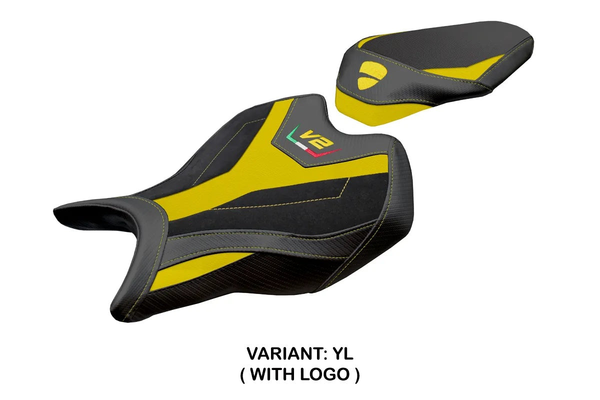 Ducati Panigale V2 2025-2026 Seat Cover TPZ Italia Velvet Yellow Black