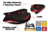 Funda de asiento para Ducati Panigale V2 2020-2024 Tappezzeria Italia TPZ Comfort en rojo y blanco