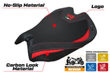Ducati Panigale V4 2025 Seat Cover Tappezzeria Black Red V4 Logo
