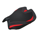 Ducati Panigale V4 2025 Seat Cover Tappezzeria Black Red Ducati Logo