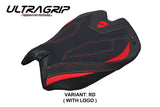 Ducati Panigale V4 2025 Seat Cover Tappezzeria Ultragrip Black Red Ducati Logo