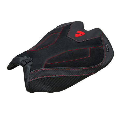 Ducati Panigale V4 2025 Seat Cover Tappezzeria Suede Black Ducati Logo