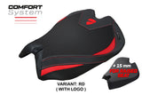 Funda Asiento Ducati Panigale V4 2025 Tappezzeria Italia TPZ Comfort Rojo Negro Logo Ducati