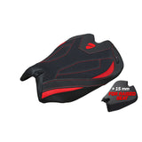 Funda Asiento Ducati Panigale V4 2025 Tappezzeria Italia TPZ Ultragrip Rojo Negro Logo Ducati