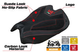 Ducati Panigale V4 2025 Seat Cover Tappezzeria Italia TPZ Velvet Black Logo V4