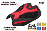 Ducati Panigale V4 2025-2026 Seat Cover Tappezzeria Italia TPZ Velvet Red Black Logo Ducati