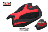 Ducati Panigale V4 2025-2026 Seat Cover Tappezzeria Italia TPZ Velvet Red Black Logo Ducati