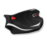 Ducati Panigale V4 2018-2024 Seat Cover Tappezzeria Italia TPZ Ultragrip in White