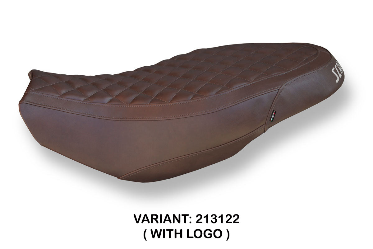 Ducati Scrambler 400 800 1100 2015-2024 Seat Cover Tappezzeria Italia TPZ in Vintage Brown