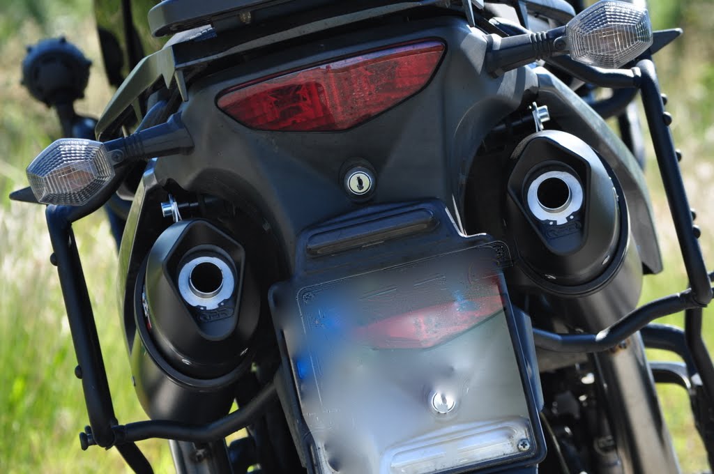 Kawasaki Klv 1000 2004-2007 Exhaust GPR Double Slip-on Furore Nero
