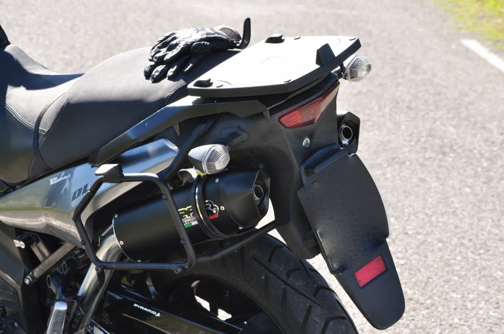 Kawasaki Klv 1000 2004-2007 Exhaust GPR Double Slip-on Furore Nero