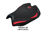 Ducati streetfighter V4 2025 Seat Cover Tappezzeria Italia TPZ Red Black Logo V4