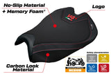 Funda de asiento para Ducati Streetfighter V4 2025 Tappezzeria Italia TPZ Comfort Black Logo V4