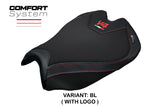 Funda de asiento para Ducati Streetfighter V4 2025 Tappezzeria Italia TPZ Comfort Black Logo V4