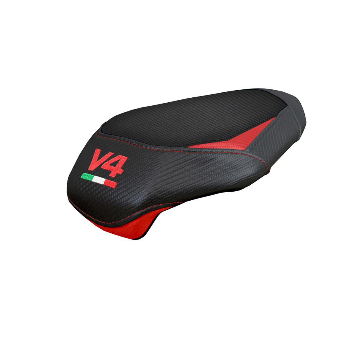 Ducati streetfighter V4 2025-2026 Rear Seat Cover Tappezzeria Italia TPZ Red Black Logo V4