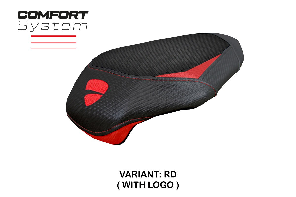 Ducati streetfighter V4 2025 Rear Seat Cover Tappezzeria Italia TPZ Comfort Red Black