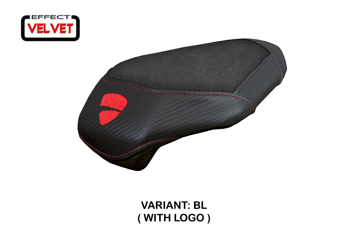 Ducati streetfighter V4 2025-2026 Rear Seat Cover Tappezzeria Italia TPZ Velvet Black
