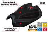 Ducati streetfighter V4 2025-2026 Seat Cover Tappezzeria Italia TPZ Velvet Black Logo V4